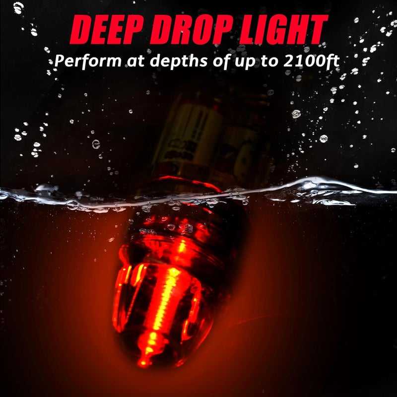 Shaddock Fishing Deep Drop LED Fishing Light, 4.3 Inch Waterproof Super Bright Underwater Fish Attracting Lamp with Clip for Swordfish Tilefish Halibut Tuna Night Fishing 2,100 ft - Image 3